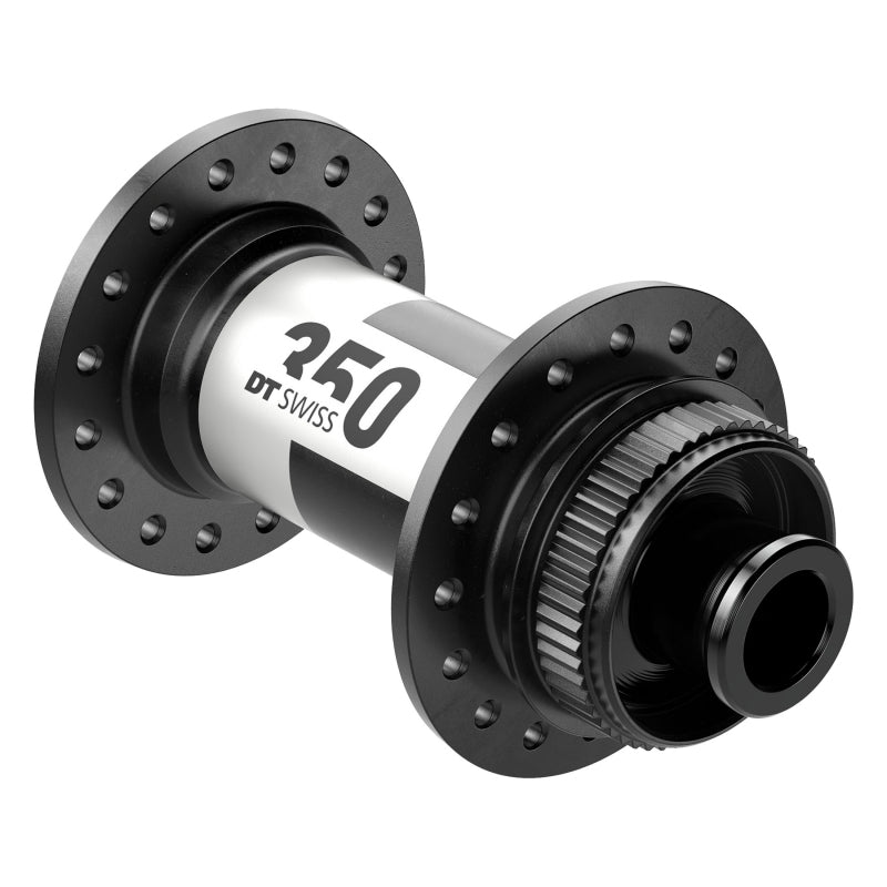 DT Swiss 350 Front Hub - 12 x 100mm Center-Lock Black 28H Front Hub DT Swiss
