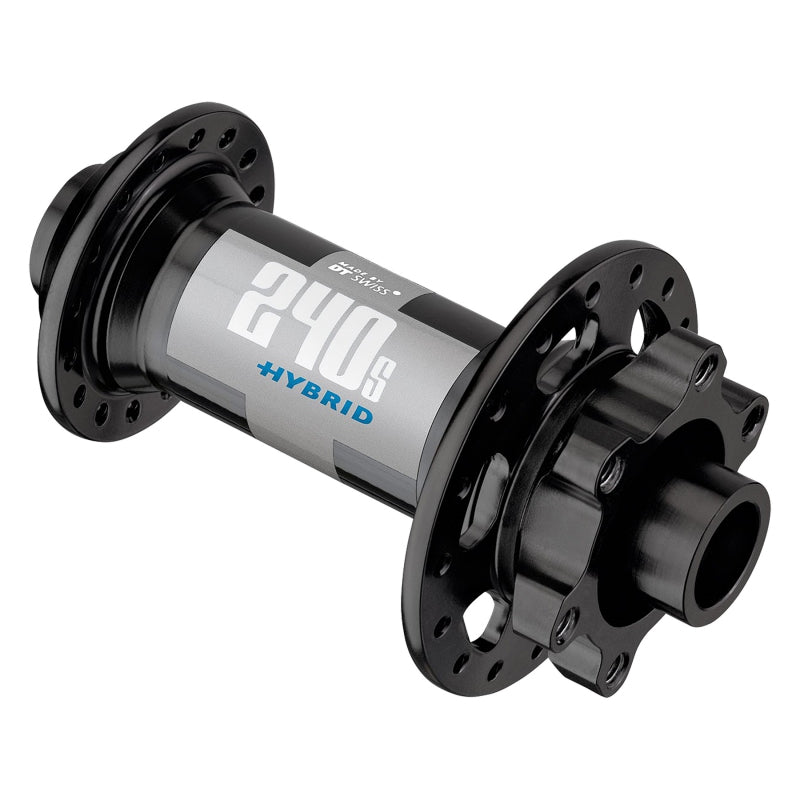 DT Swiss 240 Hybrid Front Hub - 15 x 110mm Center-Lock Black 32H Front Hub DT Swiss