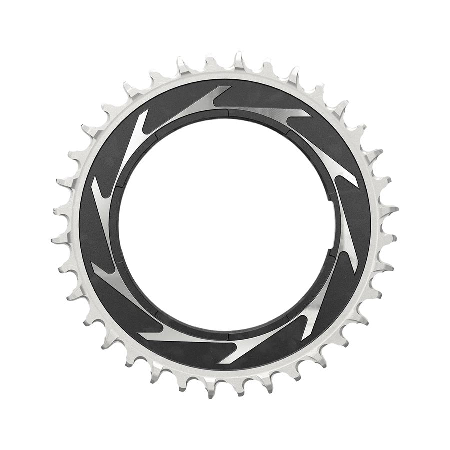 SRAM XX SL Eagle T-Type Thread Mount Chainring - 36t 12-Speed Thread Mount For XX SL PM Spider 0mm Offset Aluminum BLK/Silver Chainrings SRAM