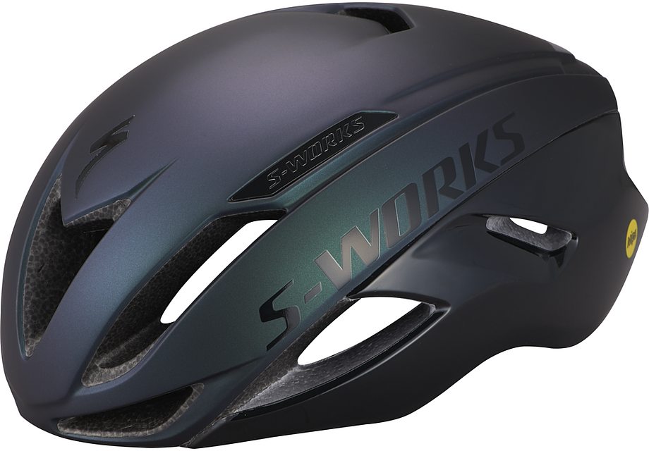 Specialized S-Works evade ii angi mips helmet satin chameleon/gloss black s Helmets Specialized