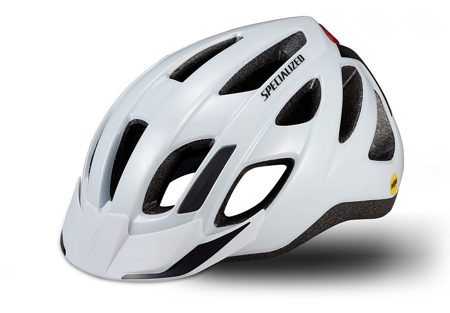 Specialized centro led mips helmet gloss white one size Helmets Specialized