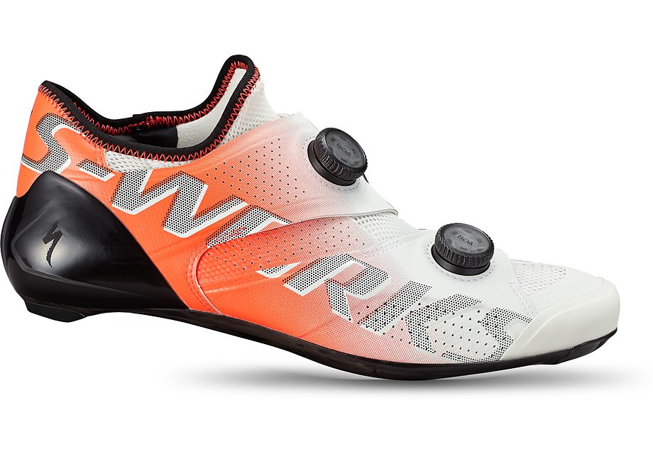 Specialized S-Works ares rd shoe dune white/fiery red 46 Shoes and Insoles Specialized