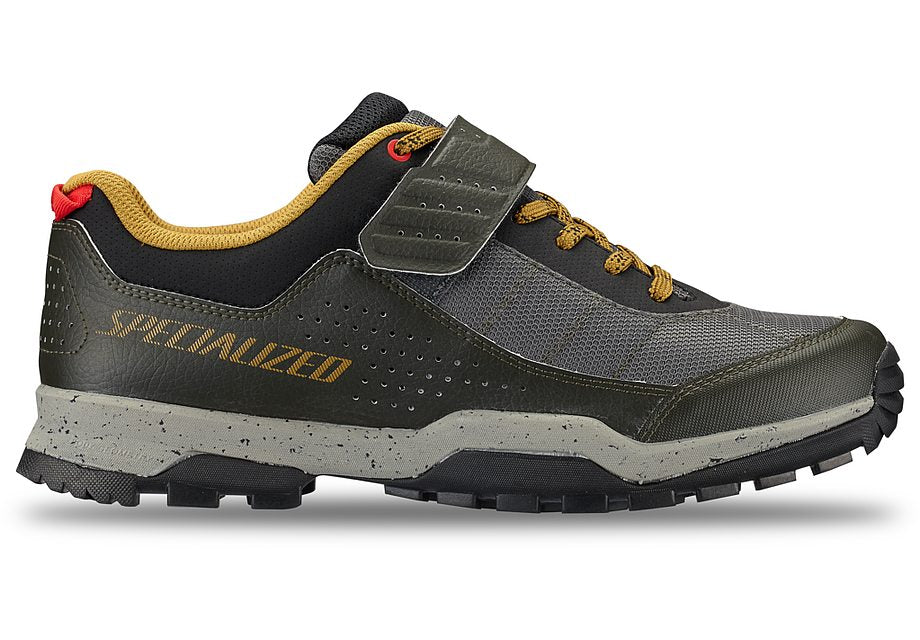 Specialized rime 1.0 shoe dark moss green/harvest gold 38 Shoes and Insoles Specialized