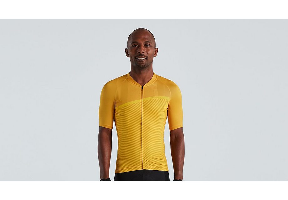 Specialized sl stripe jersey ss men brassy yellow md Jerseys Specialized