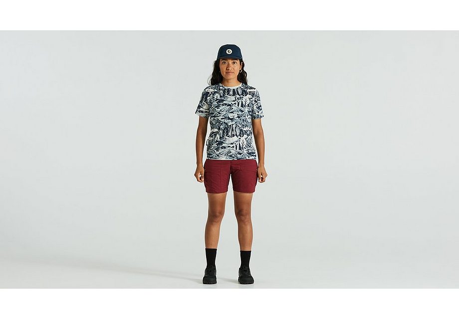 Specialized s/f riders hybrid short wmn bordeaux red 6 Shorts and Pants Specialized