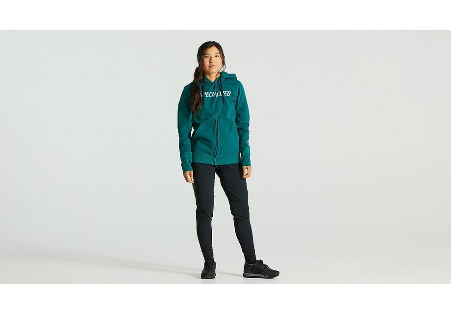 Specialized legacy wordmark zip-up hoodie wmn tropical teal xs Hoodies and Sweatshirts Specialized