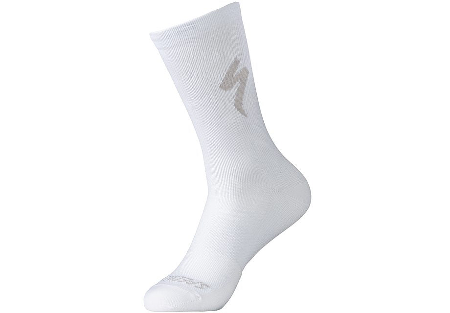 Specialized soft air tall logo sock white xl Socks Specialized