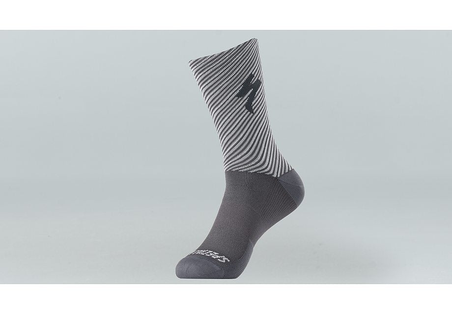 Specialized soft air tall sock slate/dove grey stripe s Socks Specialized