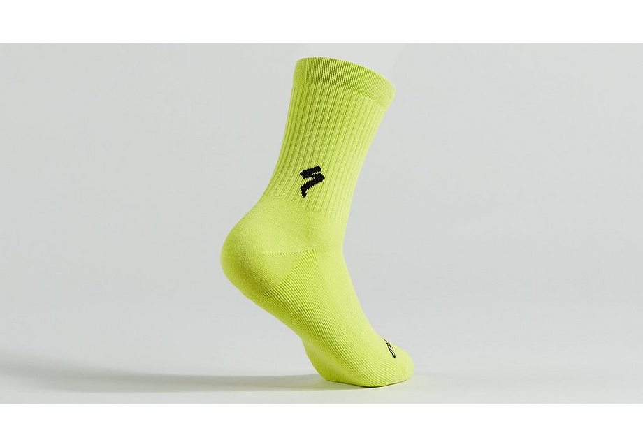 Specialized cotton tall sock hyper green xl Socks Specialized