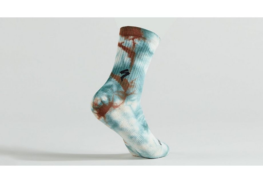 Specialized cotton tall sock white mountains garment wash l Socks Specialized