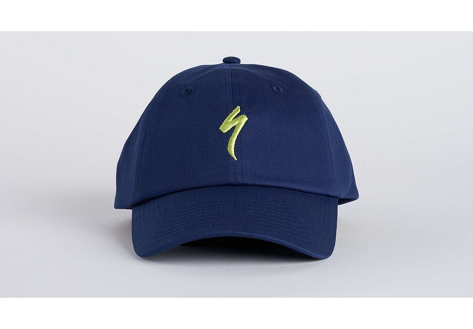 Specialized s-logo 6 panel dad hat yth deep marine osfa Hats and Caps Specialized