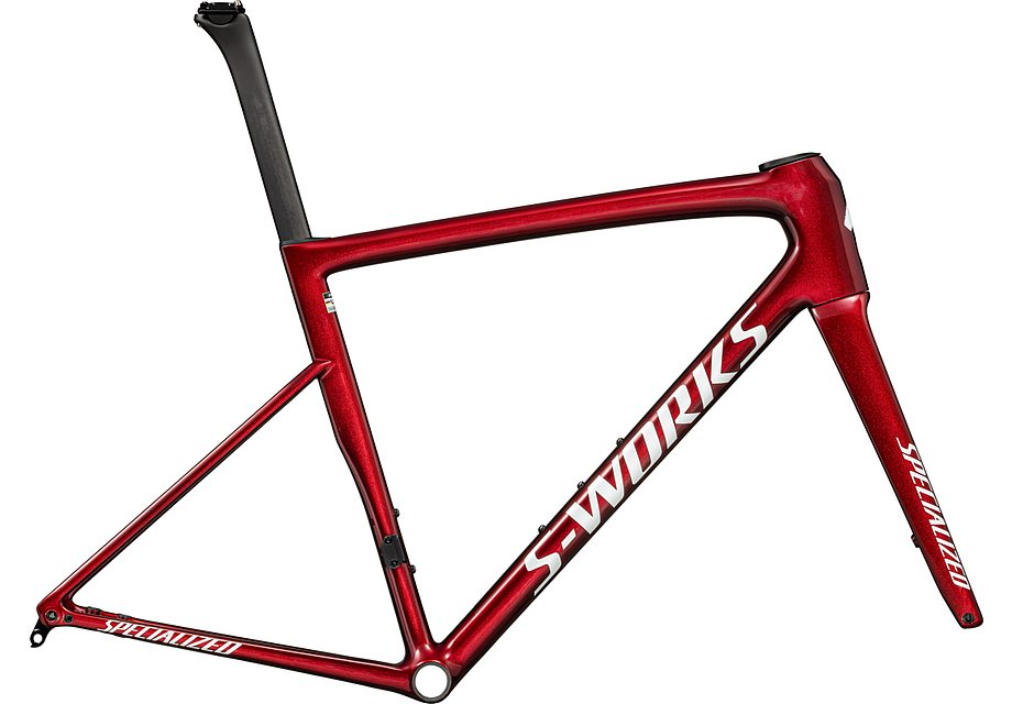 Specialized tarmac sl8 S-Works frmset gloss red sky / metallic white silver  52