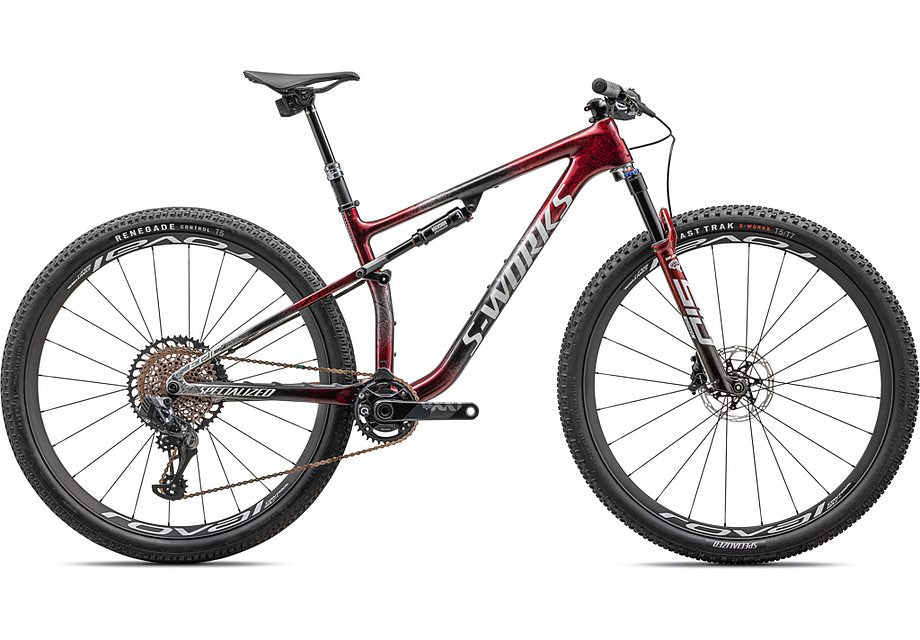 Specialized mountain bike black and online red