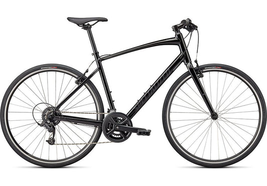 2024 Specialized sirrus 1.0 bike gloss black / charcoal / satin black reflective xxs Bicycle Specialized   