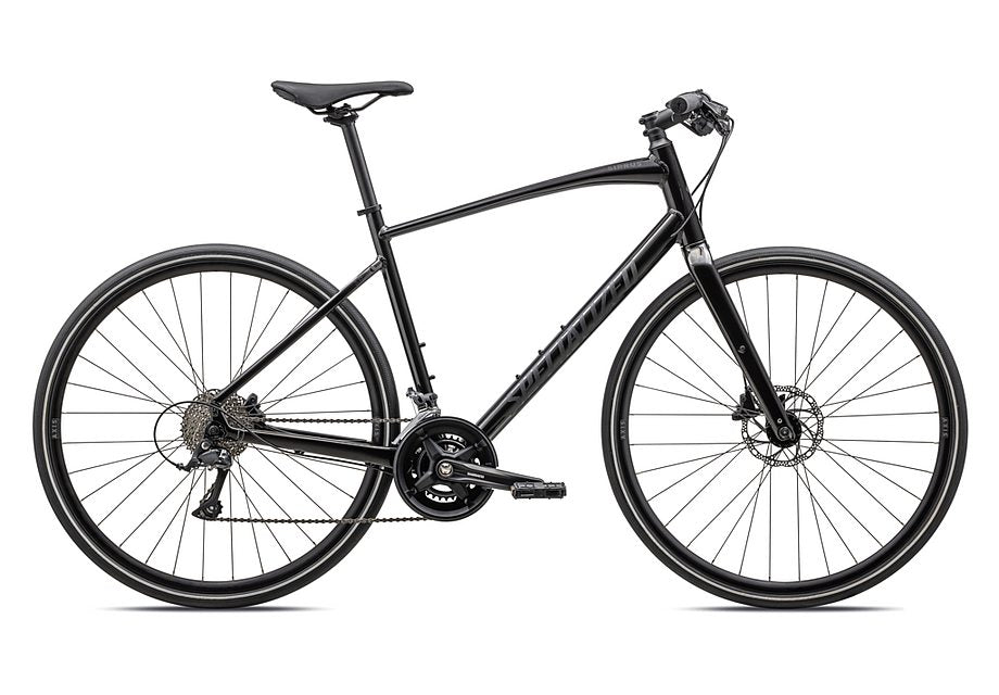 2023 Specialized sirrus 3.0 bike gloss metallic obsidian / satin obsidian reflective l Bicycle Specialized