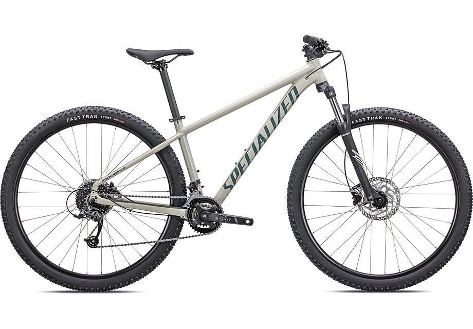 2024 Specialized rockhopper sport 29 bike gloss white mountains