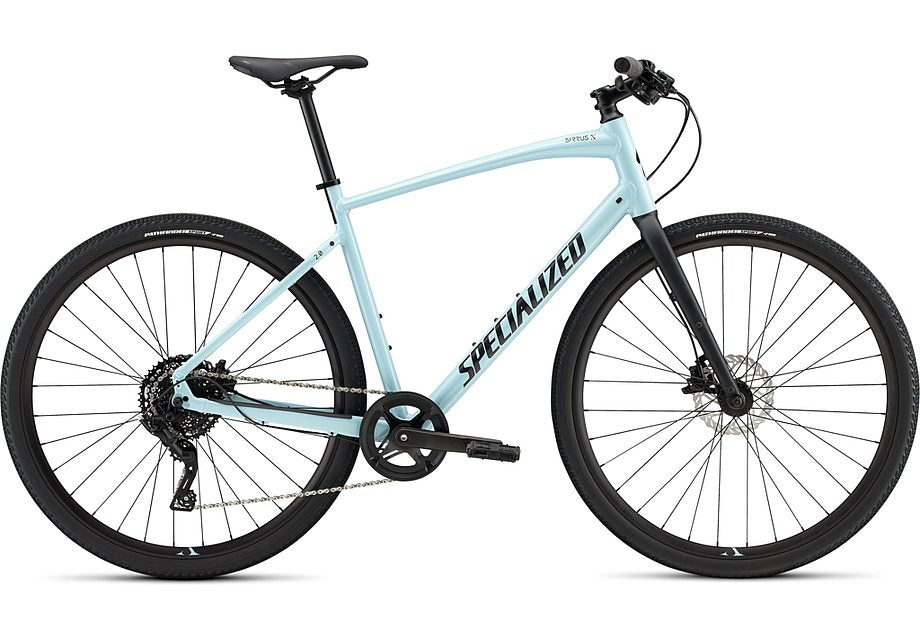 2022 Specialized sirrus x 2.0 bike gloss arctic blue / black / satin black reflective s Bicycle Specialized
