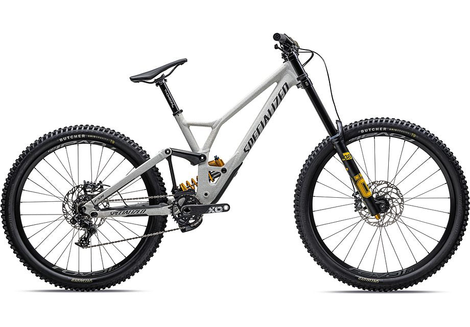 2023 Specialized demo race bike satin smoke / cool grey / birch over dune white / obsidian s3 Bicycle Specialized