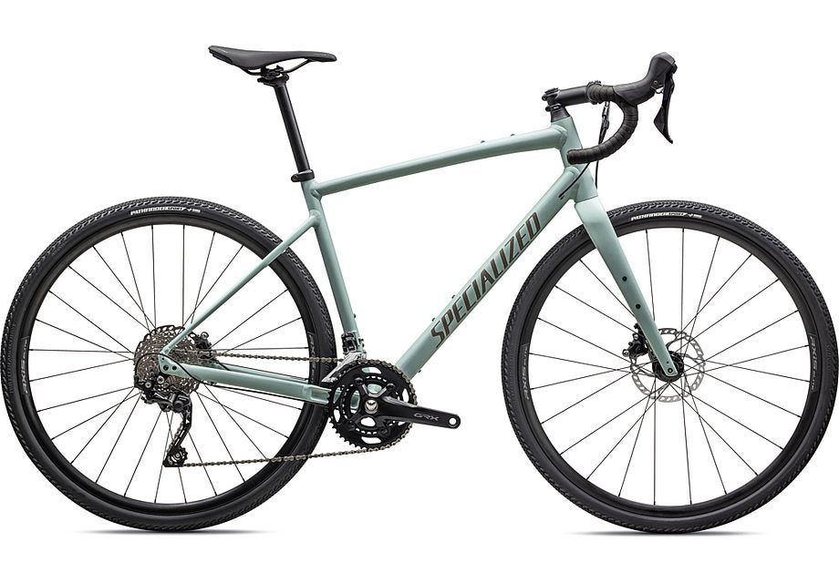 gravel bike 53 2024 Specialized diverge e5 elite bike satin white sage / taupe 52