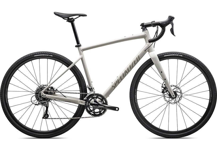 gravel bike 57 2024 Specialized diverge e5 bike gloss birch / white mountains 58