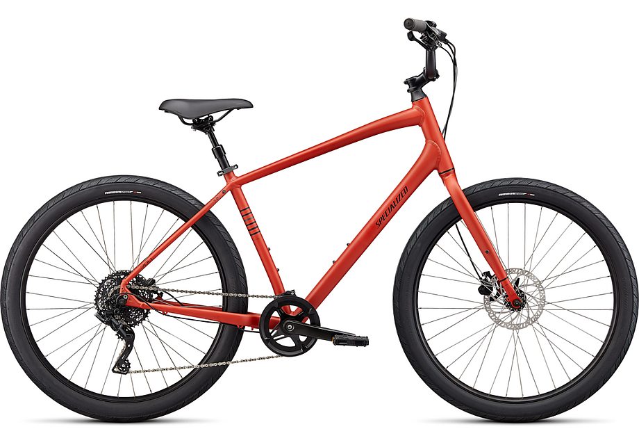 Red and black specialized mountain online bike