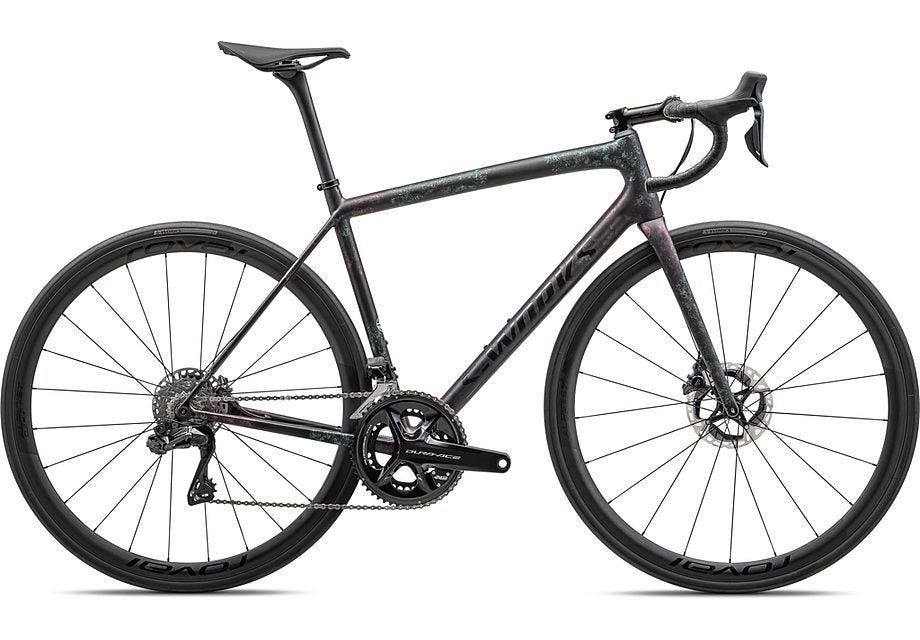 2023 Specialized aethos S-Works di2 bike gloss obsidian/lapis + abalone organic color run/obsidian 61 Bicycle Specialized