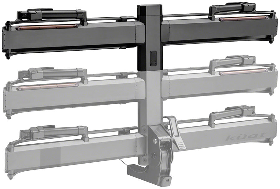 Piston Pro X Hitch Bike Rack Add-On - 1-Bike LED Lights 4-Pin Plug Kashima Coat Galaxy Gray Hitch Racks & Accessories Kuat