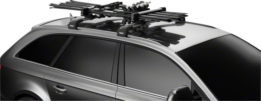 Thule 7324 SnowPack 4: Fits 4 Pairs of Skis or 2 Snowboards Ski Carrier Thule