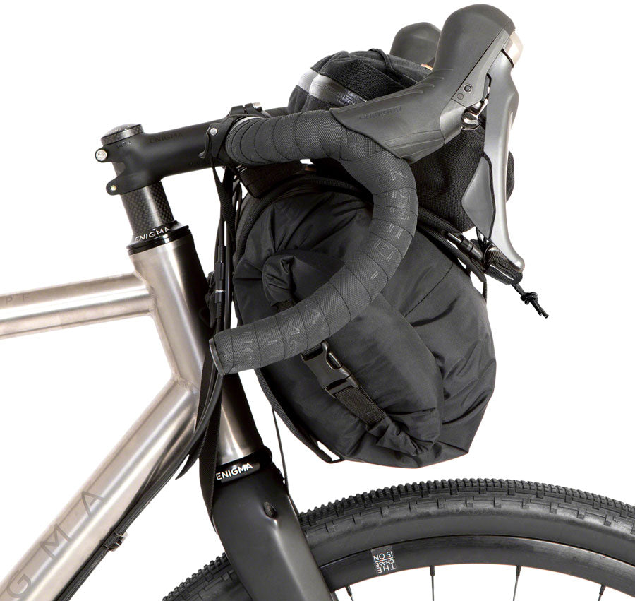 Restrap Bar Bag Handlebar Bag - Large Black/Black Handlebar Bags Restrap