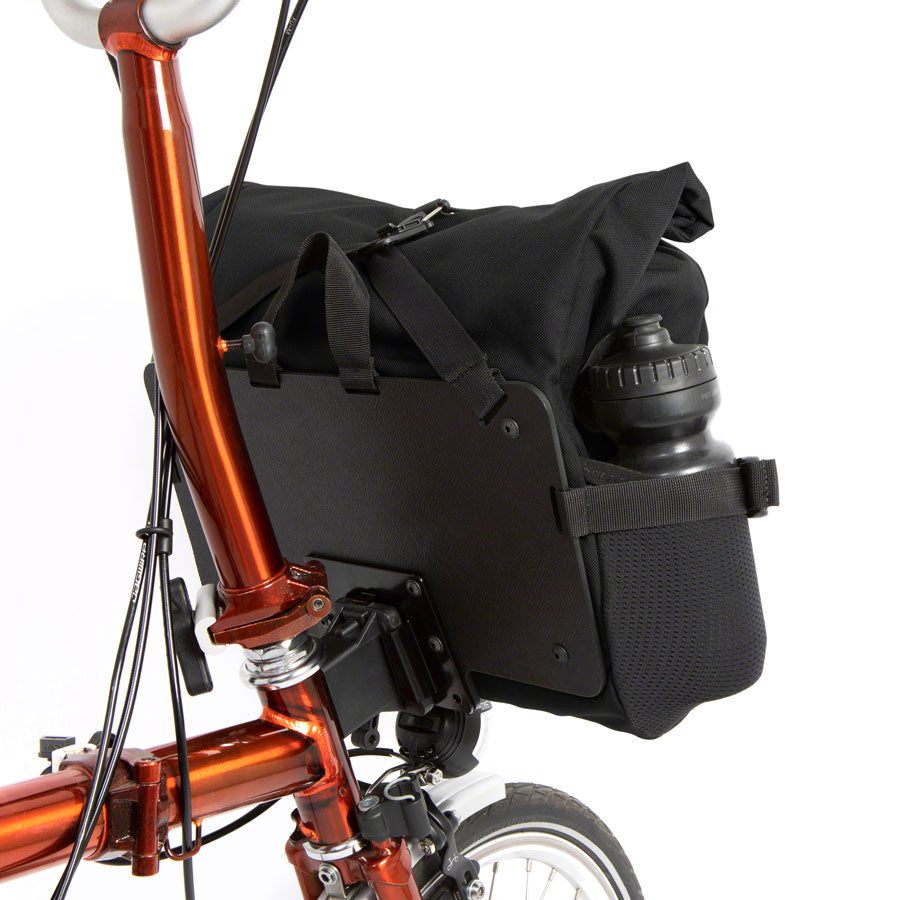 Restrap City Loader Handlebar Bag - Fits Brompton Mount 20L Black Handlebar Bags Restrap