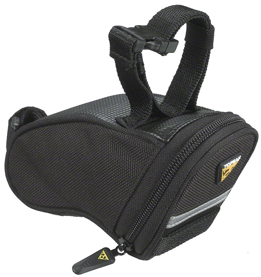 Topeak Aero Wedge Seat Bag - Strap-on Micro Black Seat Bag Topeak