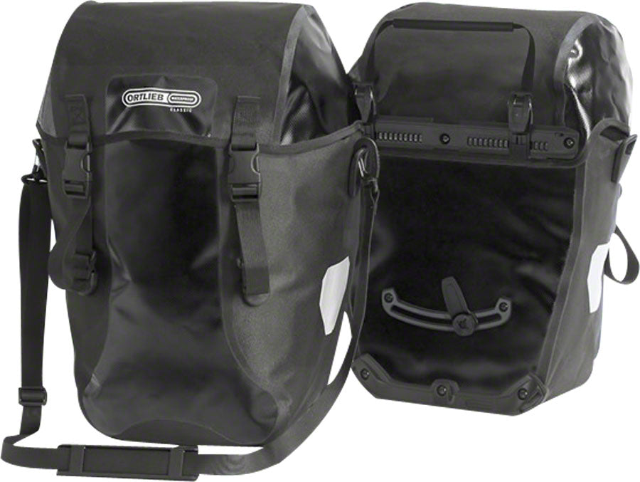 Ortlieb BikePacker Classic Pannier: Pair Black Panniers Ortlieb