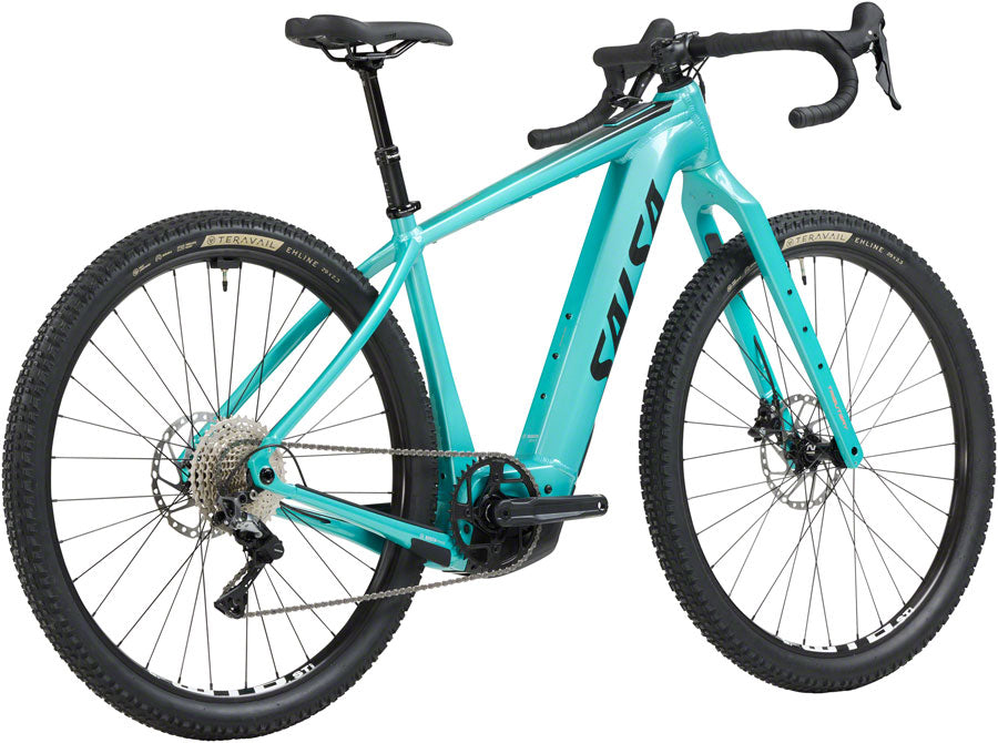 Salsa Tributary GRX 600 Ebike - 29" Aluminum Teal X-Small All-Road Ebike Salsa