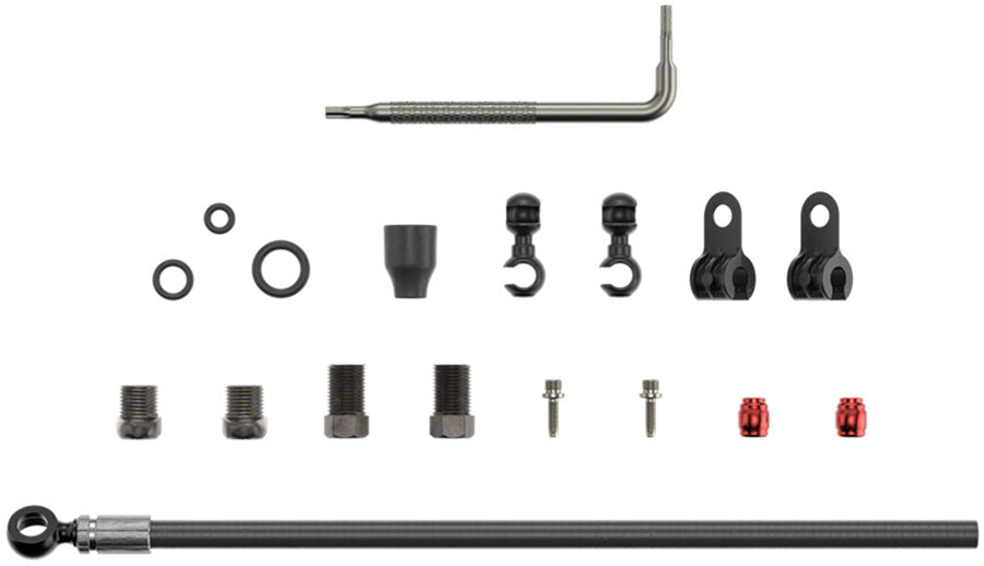 SRAM Disc Brake Hose Kit - Black Banjo 2000mm Disc Hose and Parts SRAM