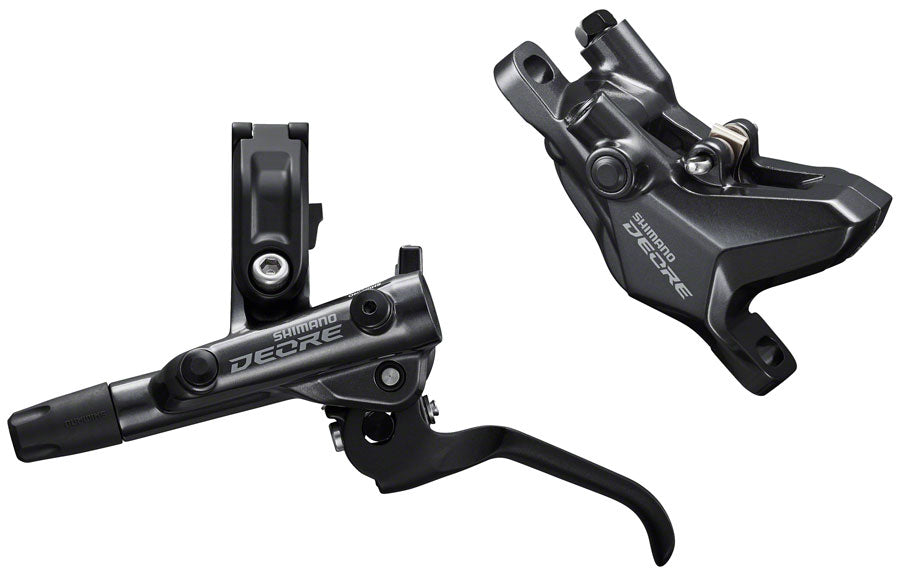 Shimano Deore BL-M6100/BR-M6100 Disc Brake Lever - Front Hydraulic Resin Pads Gray Disc Brake & Lever Shimano