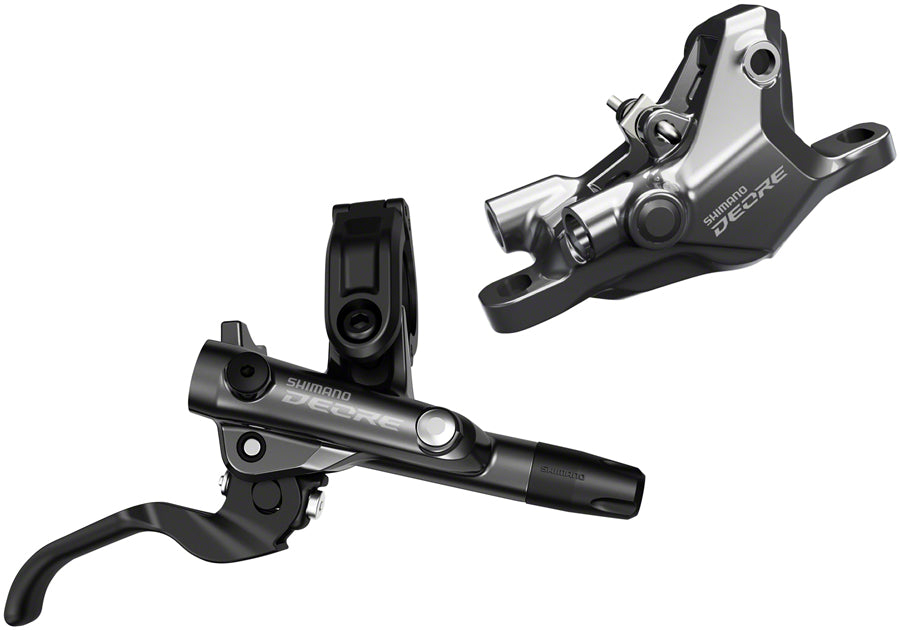 Shimano Deore BL-M6100/BR-M6100 Disc Brake Lever - Rear Hydraulic Resin Pads Gray Disc Brake & Lever Shimano