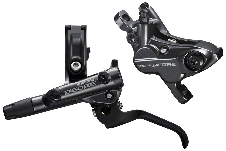 Shimano Deore BL-M6100/BR-M6120 Disc Brake Lever - Front Hydraulic Resin Pads Gray Disc Brake & Lever Shimano