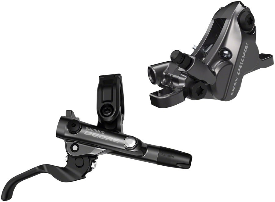 Shimano Deore BL-M6100/BR-M6120 Disc Brake Lever - Rear Hydraulic Resin Pads Gray Disc Brake & Lever Shimano