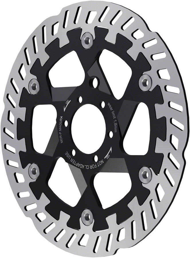 Magura MDR-P Disc Brake Rotor - 180mm 6-Bolt Silver/Black Disc Rotor Magura