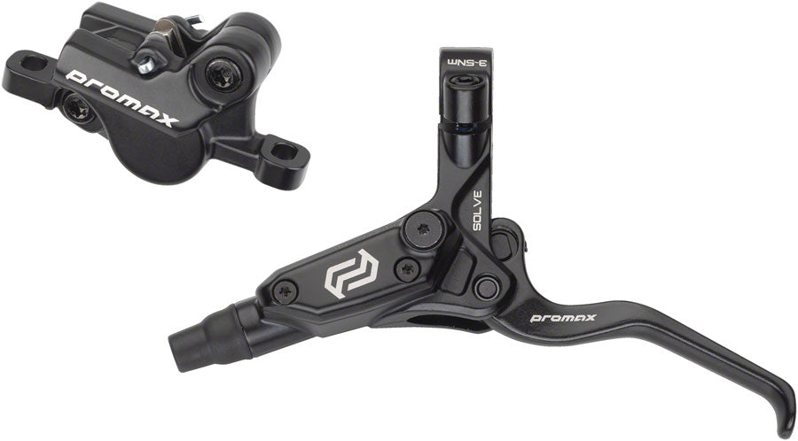 Promax Solve DSK-923 Disc Brake Lever Set - Front 2-Piston Hydraulic Post Mount BLK Disc Brake & Lever Promax