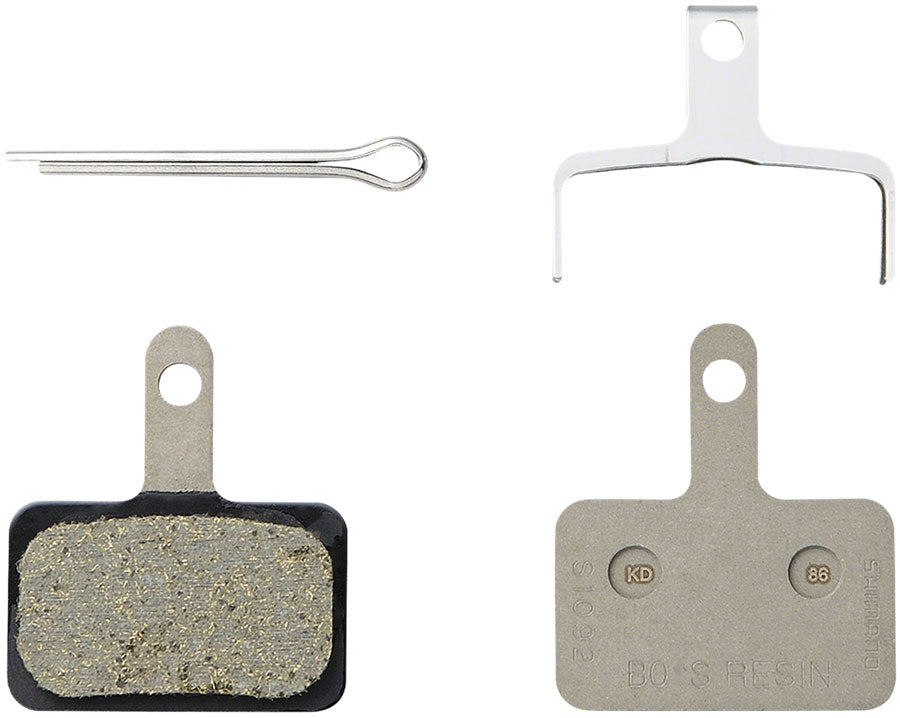 Shimano B05S-RX Disc Brake Pad Spring - Resin Compound Stainless Steel Back Plate Box/25 pair Disc Brake Pads Shimano