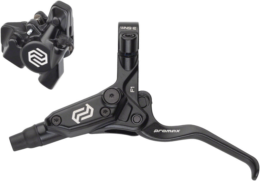 Promax F1 / DSK-927 Disc Brake and Lever - Front Hydraulic Flat Mount Black Disc Brake & Lever Promax