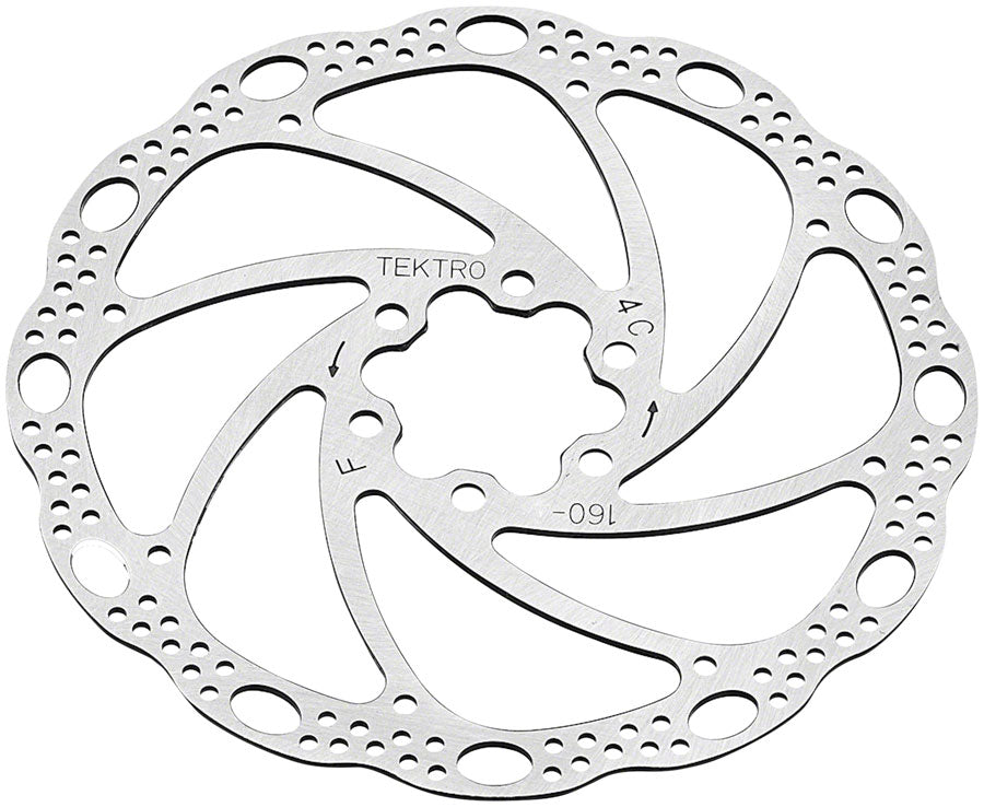 Tektro TR140-22 Disc Rotor - 140mm 6-Bolt Silver Disc Rotor Tektro