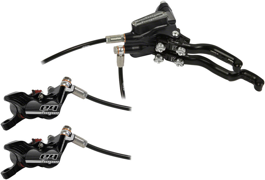 Hope Tech 3 E4 Duo Disc Brake Lever - Left Hand Front Rear Hydraulic Post Mount BLK Disc Brake & Lever Hope