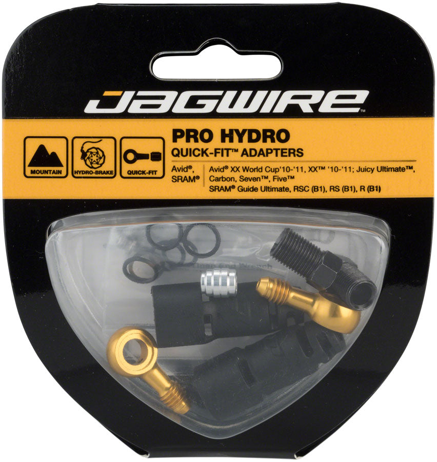 Jagwire Pro Quick-Fit Adapters Hydraulic Hose - Fits SRAM Guide R/RS/RSC/Ultimate Avid Juicy 5/7/Carbon/Ultimate Disc Hose and Parts Jagwire