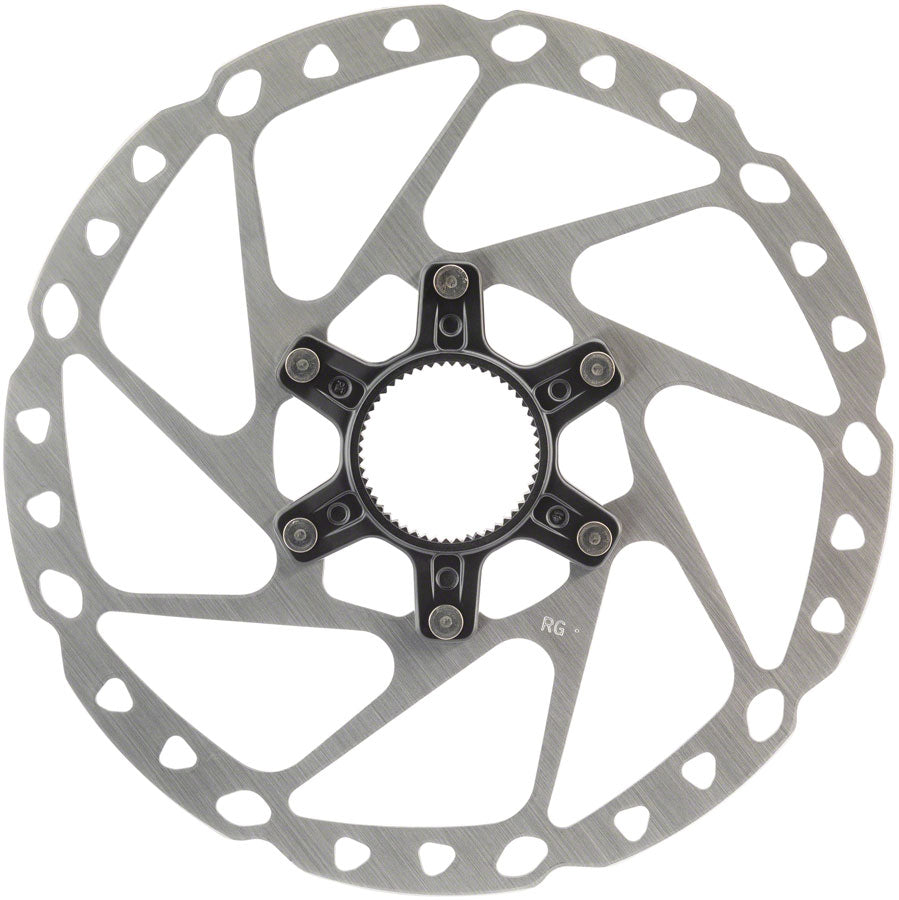 Shimano SM-RT64-M Disc Brake Rotor External Lockring - 180mm Center Lock Silver Disc Rotor Shimano