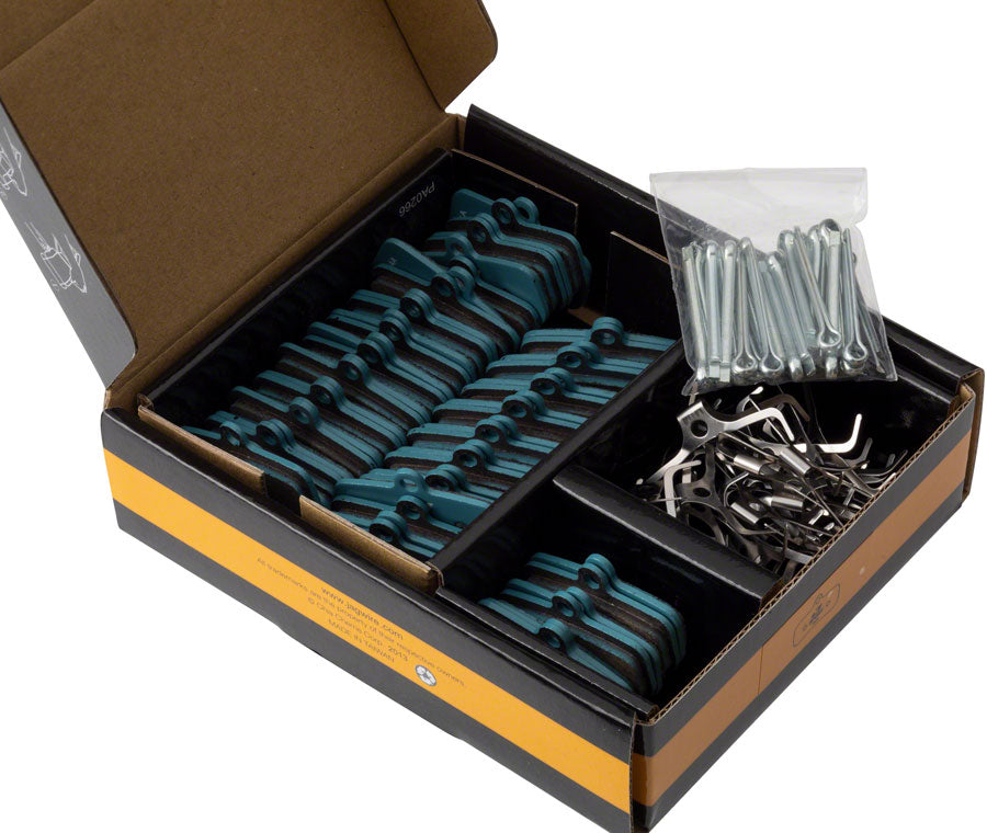 Jagwire Sport Organic Disc Brake Pads Shimano XTR M9120 XT M8120 SLX M7120 Saint M820 MT520 MT420 Box of 25 Pairs Disc Brake Pads Jagwire