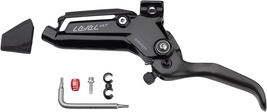 SRAM Level Ultimate Stealth Disc Brake Lever Assembly - Carbon Lever Blade For 2-Piston Level Ultimate Stealth Gloss BLK C1 Hydraulic Brake Lever Part SRAM