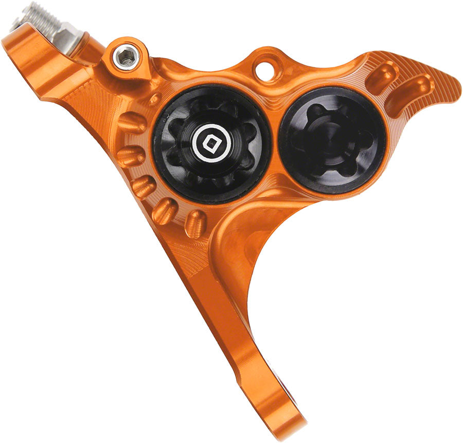 Hope RX4+ Disc Brake Caliper - Flat Mount Front +20mm DOT Type Orange Disc Brake Calipers Hope
