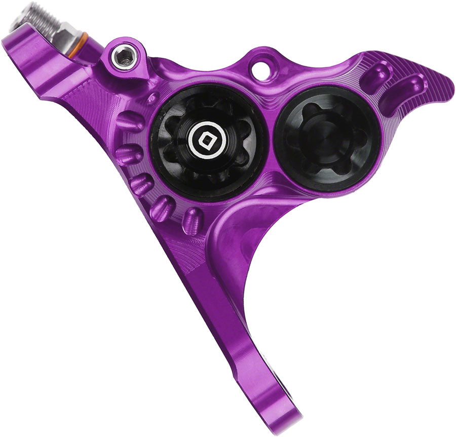 Hope RX4+ Disc Brake Caliper - Flat Mount Front +20mm DOT Type Purple Disc Brake Calipers Hope